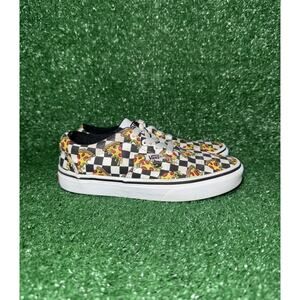 Vans Pizza Party Era Shoes Kids Size 2.5Y Checkerboard Casual Skate Sneakers